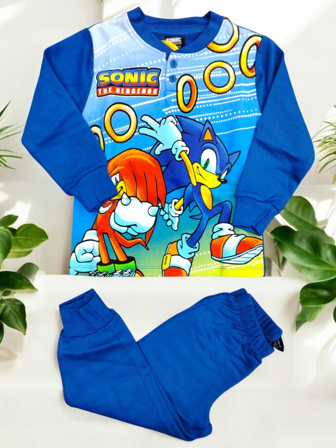 Pigiama felpato sonic 3-4 anni